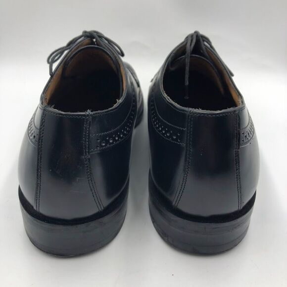 Johnston and Murphy by JM Men\'s Black Leather Wingtip Oxford Shoes Size 10.5 main image 9